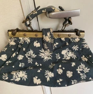 STELLA McCARTNEY Doctor's Bag Shoulder Bag Floral Green Used from Japan - Picture 1 of 24