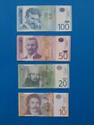 1 X 10 And 20 And 50 And 100 Dinara Serbien  Geldschein Banknote Von 2006 11 13