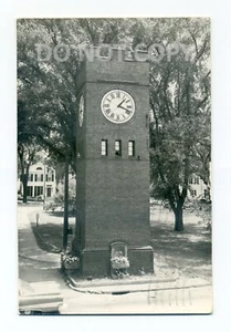 Hudson Ohio, Torre del Reloj en cuadrado, 1977 RPPC postal, Summit County - Imagen 1 de 2