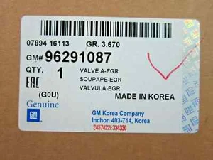 GENUINE ! EGR VALVE FOR DAEWOO 98-02 LEGANZA 99-03 NUBIRA 00-08 VIVANT 96291087 - Bild 1 von 3