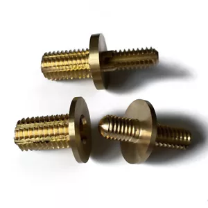 Two(2) Sets Walking Stick Cane Brass Coupler Connector Screw Joint Pin Set