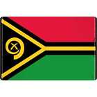 Blechschild Wandschild 20x30 cm Vanuatu Fahne Flagge Geschenk Deko