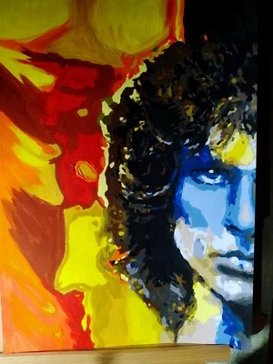 Póster retrato acrílico de Jim Morrison (The Doors), hecho a mano Foto 1 de 2
