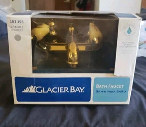 Glacier Bay 102856 4in Chrome Bath Faucet Brand New In Box - Picture 1 of 5