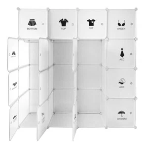 Ribelli Steckkleiderschrank Portable Garderobe 16 Würfel - B-Ware neuwertig - Bild 1 von 7