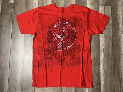 Chuck Liddell MMA Elite Insane Graphic T-Shirt Mens Size Medium Red Short Sleeve - Image 1 of 4