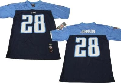 Camiseta deportiva Chris Johnson #28 Tennessee Titans YOUTH talla L grande 14/16 Reebok $50 Foto 1 de 4