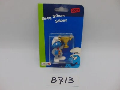 Figura de juguete coleccionable exclusiva de Toys R Us Manager Smurf 2003 Schleich nueva Foto 1 de 4