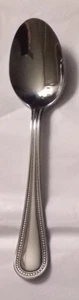 Gibson Beaded Stainless Steel Place/Dinner Spoon/Oval Soup Spoon 7 1/4" - Picture 1 of 1