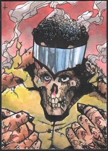 ZOMBIES LUKE CAGE Skizzenkarte von Künstler Schildkröte Originalkunst - Bild 1 von 1