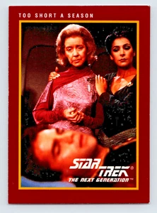 Tarjeta del 25 aniversario Impel Star Trek 1991 #22 demasiado corta una temporada TNG - Imagen 1 de 2