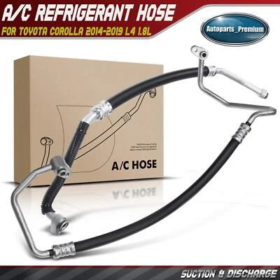 Conjunto de línea de succión y descarga de manguera de aire acondicionado para Toyota Corolla 2014-2019 L4 1,8 L Foto 1 de 4
