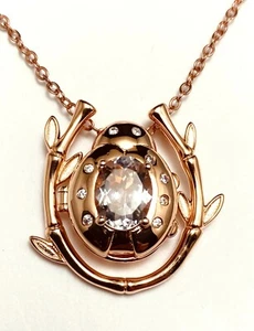 LJP007M Gorgeous Locket/Jacket w/Pink Morganite 7x9mm 925 Silver Locket Pendant - Picture 1 of 3