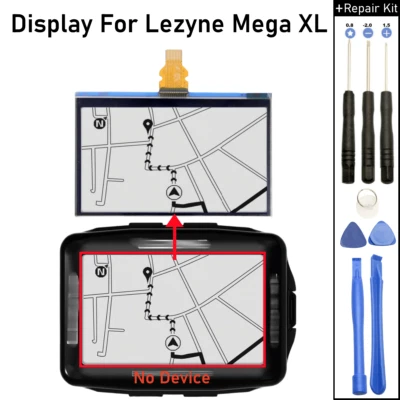 For Lezyne Mega XL GPS Cycling Computer LCD Display Screen Glass Replacement NEU - Bild 1 von 4