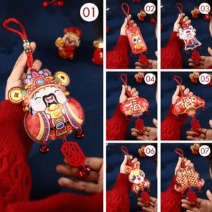 Chinesisches Neujahr des Kaninchens Dekor Quaste Anhänger festliches Zuhause hängendes Ornament - Bild 1 von 16