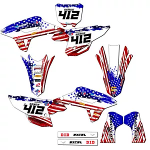 2022-2024 CRF 250 RX MERICA Usa Senge Graphics Kit Compatible with Honda - Bild 1 von 10