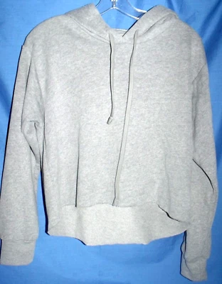 Sudadera corta con capucha Next Level para mujer talla M gris nueva Foto 1 de 4