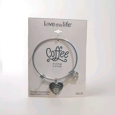 Pulsera Love This Life café joyería patrimonio firmado regalo reventa (644) Foto 1 de 4