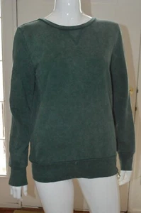 Womens Green Crew Neck Pullover Sweatshirt Size S - Picture 1 of 4