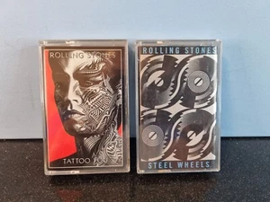 The Rolling Stones: Steel Wheels & Tattoo You Cassette Tapes 1981 CBS VGC - Picture 1 of 15