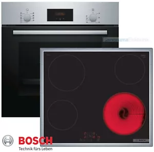 Juego de estufa BOSCH horno empotrado autónomo + placa de vitrocerámica 60 cm TouchControl NUEVO - Imagen 1 de 10