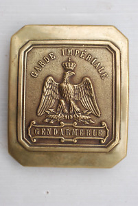Gendarmerie  impériale plaque de banderole de giberne (originale)