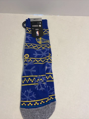 Stance NBA Golden State Warriors Frosted Crew Socks w/INFIKNIT Men's Medium NWT Cover