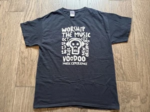 Maglietta Voodoo Music Experience 2012 New Orleans, Large Bk con disegni F&B PO-VG+ - Foto 1 di 5