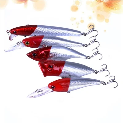  5 Stück Straßenköder Set Outdoor Angelköder Künstliche Fischköder Süßwasser - Bild 1 von 4