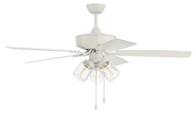 White 52"Outdoor Ceiling Fan from the Outdoor Pro Plus 104 Collection - Image 1 of 4