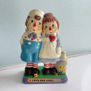 Vtg Raggedy Ann & Andy Love One Another Figurine 1972 - Picture 1 of 14