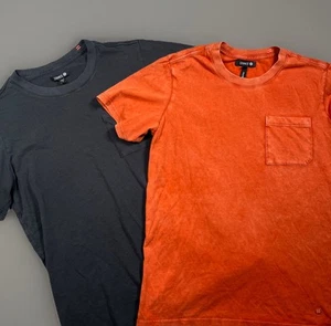 Lote De 2 Camisetas Stance Para Hombre S Negro/Naranja Mezcla Mantequilla Bolsillo Camiseta Algodón Pima - Imagen 1 de 13