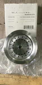 American Standard, Sink Stainless Steel 3-1/2" Drain Assembly, Round FREE SHIP - Picture 1 of 5
