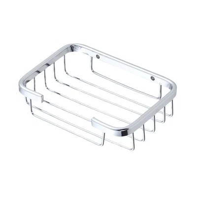 Bathroom Soap Holder Aluminum Wall Mount Soap Tray Soap Basket for Sponge - Image 1 of 4
