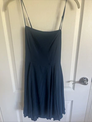 VINTAGE Silence + Noise Blue Halter Open Back Mini Dress Size S - Image 1 of 4