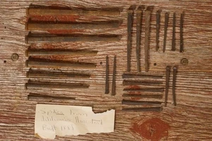 Antique 1888 Achtemeier Homestead Cut Nail Historical Lot - Picture 1 of 3