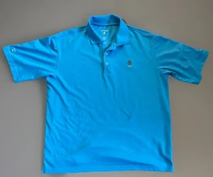 Polo golf Antigua manica corta colletto logo ricamato blu media JBHS - Foto 1 di 9