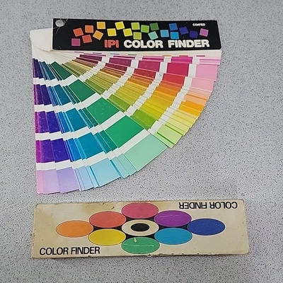 Vintage Fishburn Ink IPI Color Finder Formula Guide Fan Deck Chart Coated Paper - Image 1 of 4
