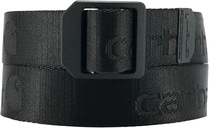 Carhartt Nylon 36mm Webbing Ladder Lock Belt Black Heavy Duty Sz Large 38-40