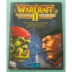 Folleto WarCraft II Tides of Darkness Blizzard solo para juego CD Rom - Imagen 1 de 7