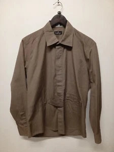 We Are Replay Brown Slim Fit Stretch Cotton Shirt Medium/|arge Excellent - Picture 1 of 10