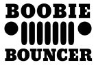B**obie Bouncer White Vinyl Decal Sticker