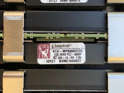 Genuine Kingston 1GB PC2-6400 DDR2-800MHz ECC Fully Buffered RAM KTA-MP800K22G - Image 1 of 3