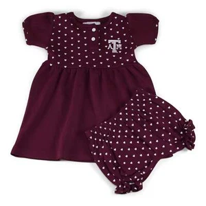 Texas A&M Girl's Heart Dress with Bloomers - Picture 1 of 2