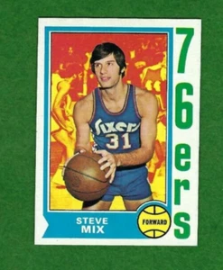 1974 75 Topps Steve Mix Philadelphia 76ers #56 - Picture 1 of 2
