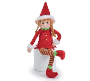 Plush Christmas Girl Elf Decor - Picture 1 of 1