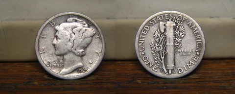 1925-S MERCURY WINGED LIBERTY SILVER DIME 1925S US COIN Cover