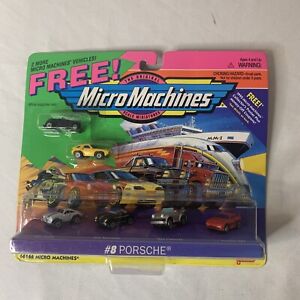 New Vintage 1995 Micro Machines Set #8 Porsche + Mini Cars Galoob 66166 HTF