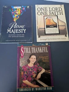 Marilynn Ham 3 Songbooks - One Lord One Faith, Still Thankful, Piano Majesty - Picture 1 of 10
