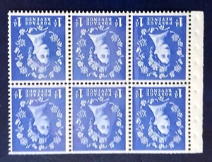 SB39a - 1d -  Booklet Pane - Graphite Lines - Crowns Wmk - Perf Type I -  MNH - Picture 1 of 2